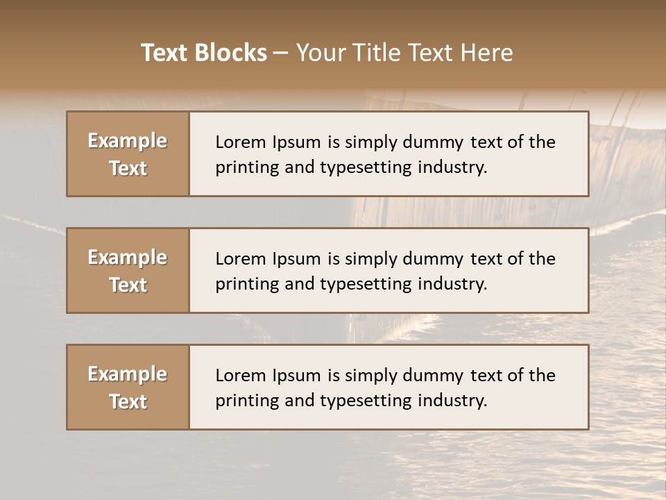 Air Marine Harbor PowerPoint Template