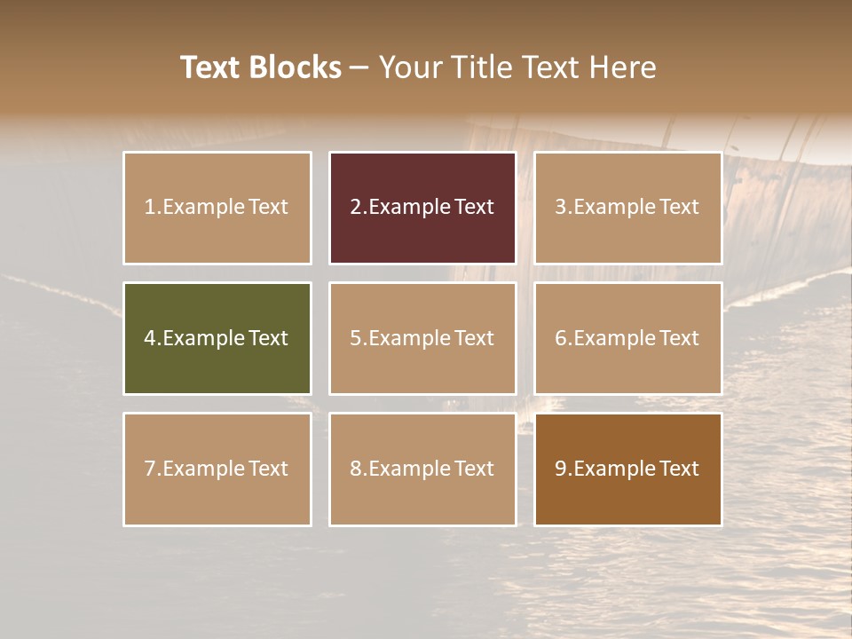 Air Marine Harbor PowerPoint Template