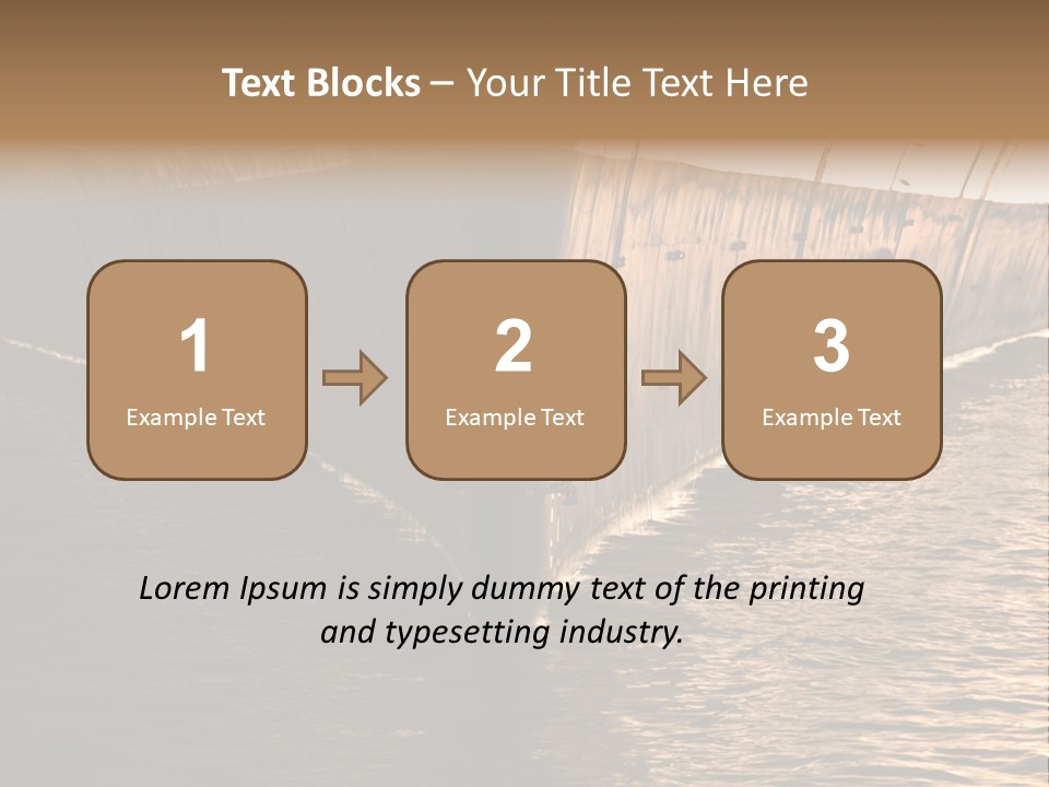 Air Marine Harbor PowerPoint Template