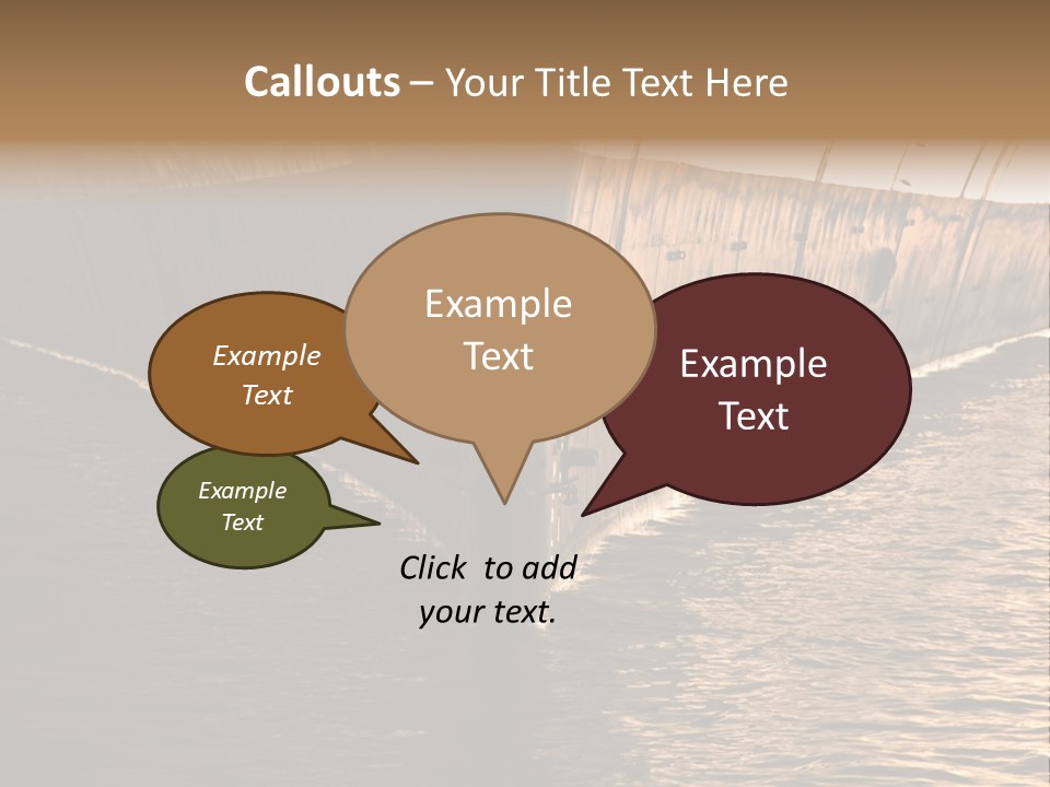 Air Marine Harbor PowerPoint Template