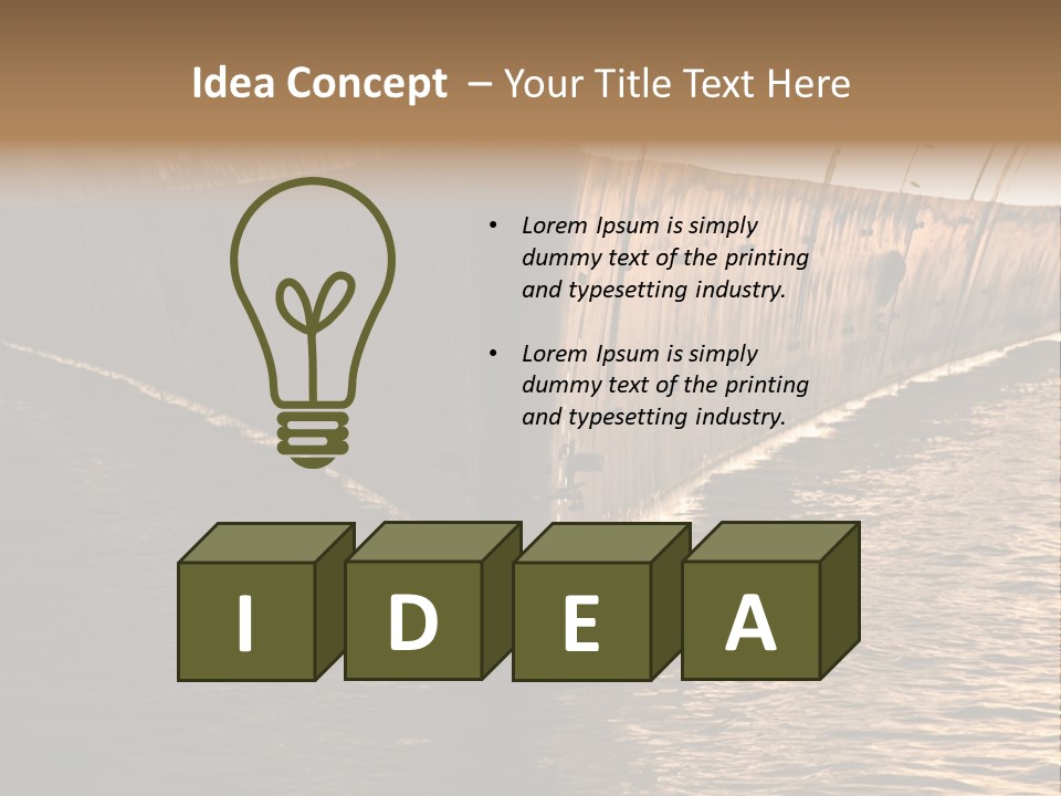 Air Marine Harbor PowerPoint Template