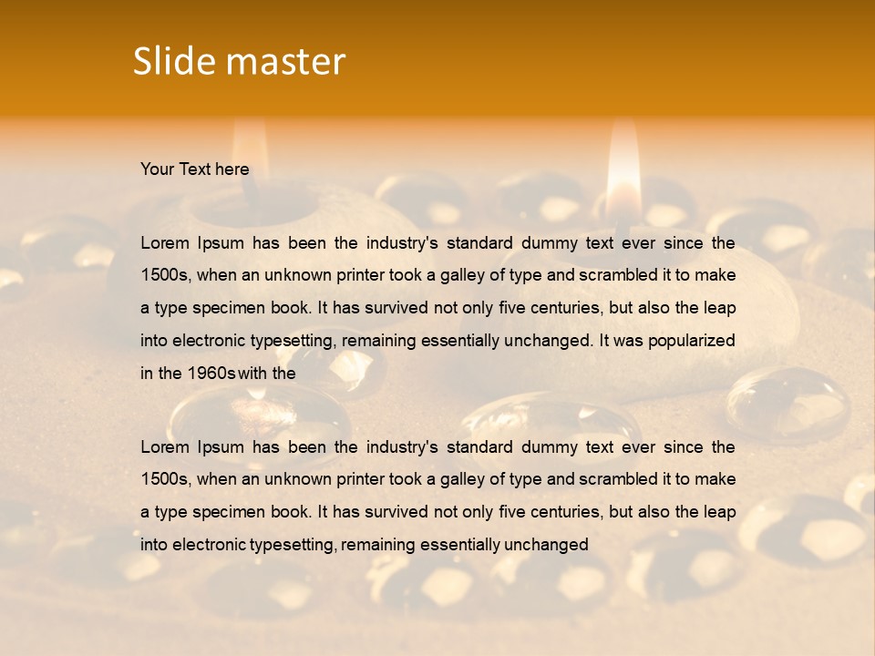 Romantic Aromatherapy Wax PowerPoint Template