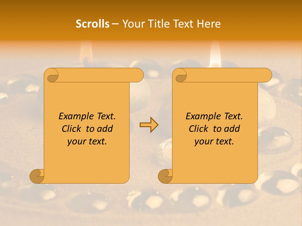 Romantic Aromatherapy Wax PowerPoint Template