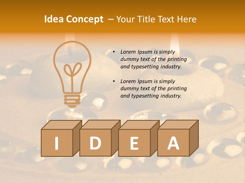 Romantic Aromatherapy Wax PowerPoint Template