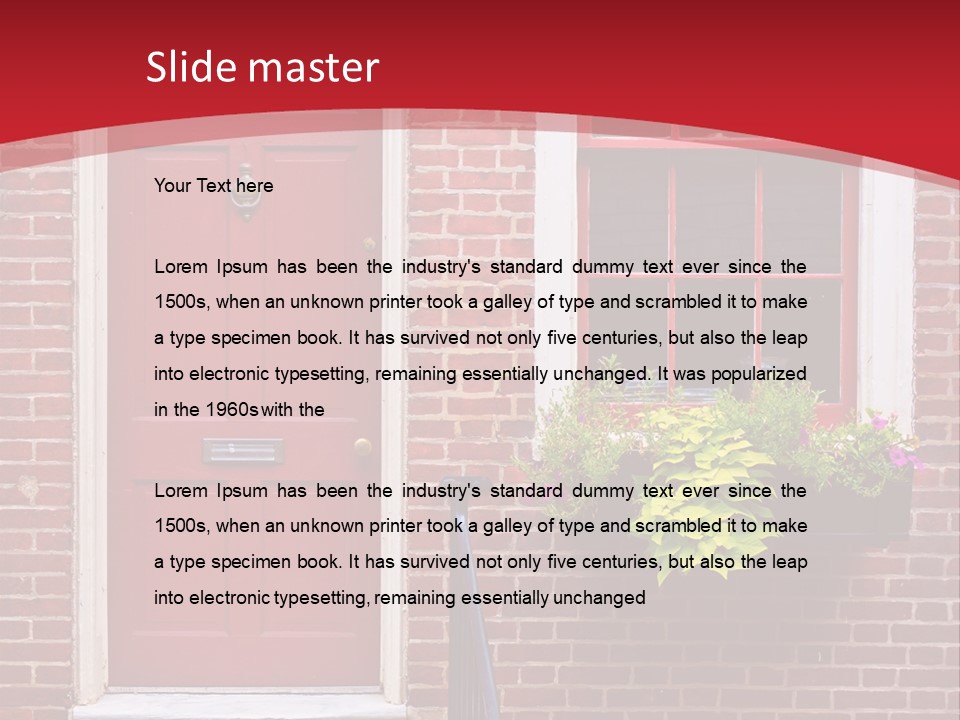 Antique Architecture Suburban PowerPoint Template