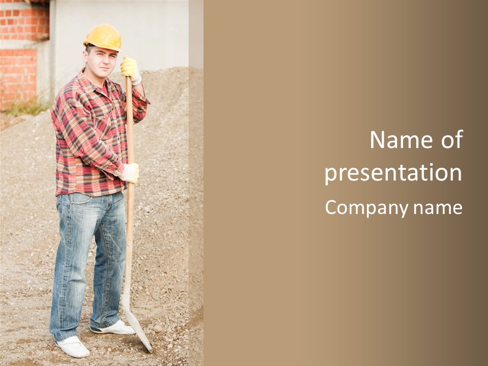 Industry Laborer Euro PowerPoint Template