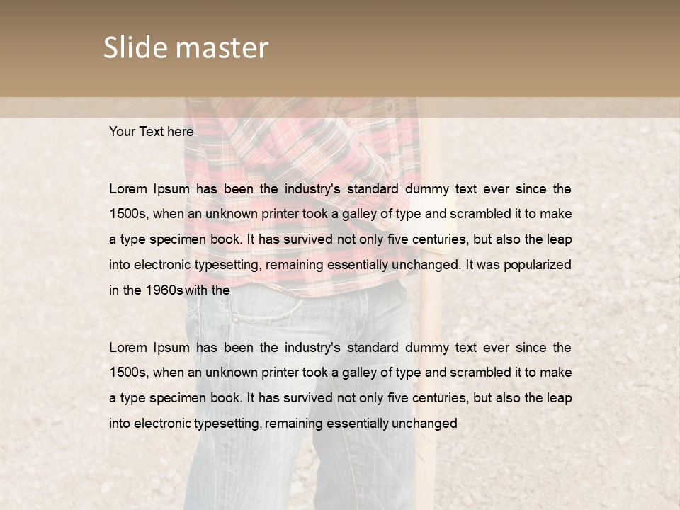 Industry Laborer Euro PowerPoint Template