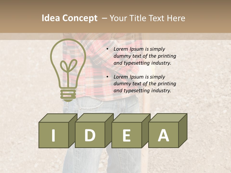 Industry Laborer Euro PowerPoint Template