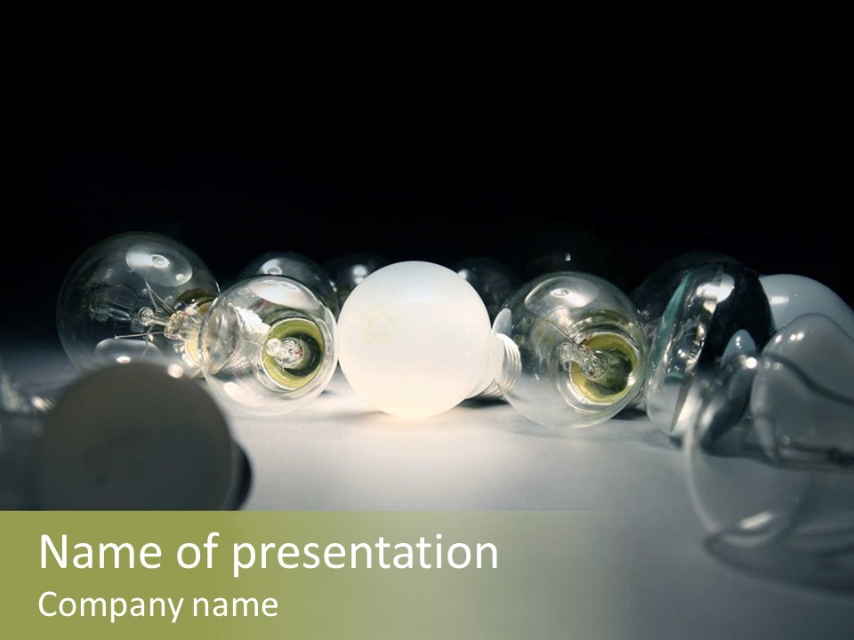 Innovation Business Glowing PowerPoint Template