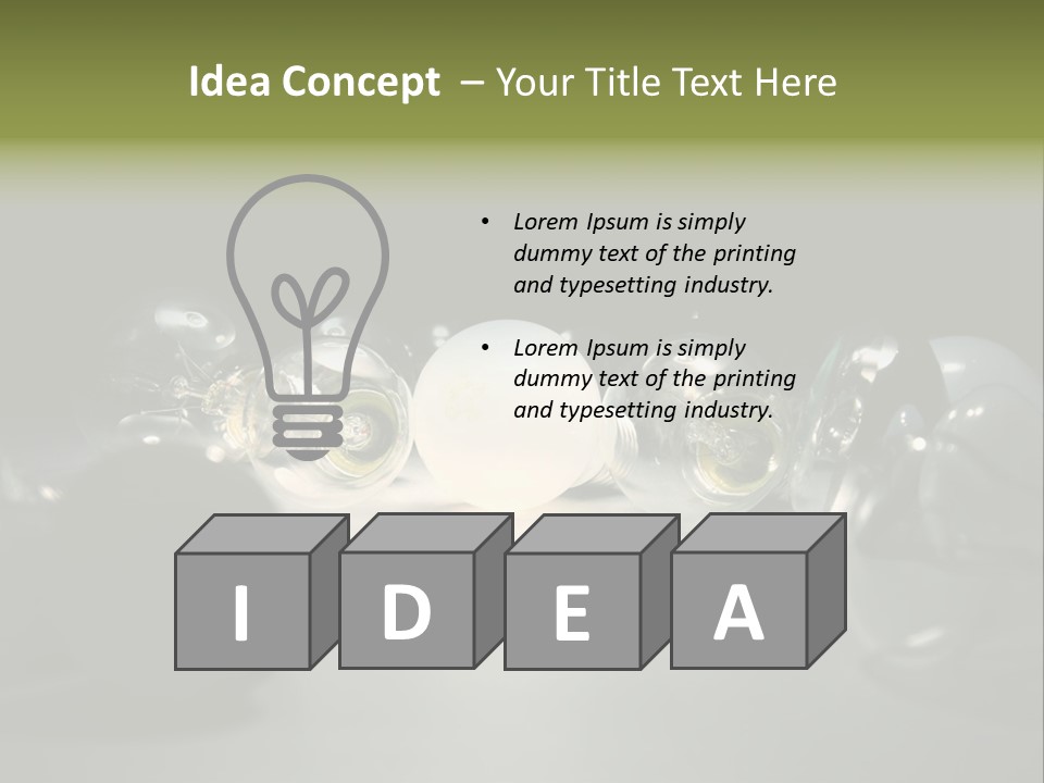 Innovation Business Glowing PowerPoint Template