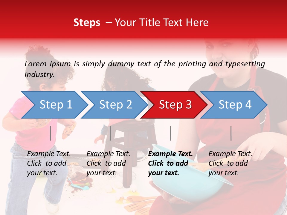 A Woman And A Child Are Cooking Together PowerPoint Template