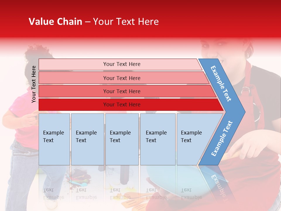 A Woman And A Child Are Cooking Together PowerPoint Template