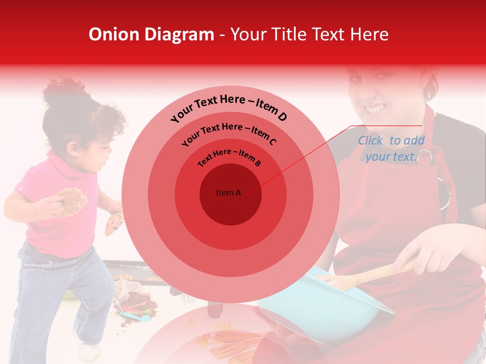 A Woman And A Child Are Cooking Together PowerPoint Template