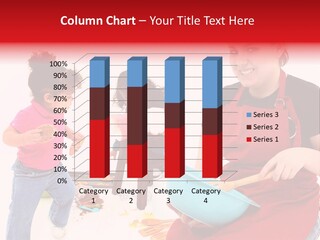 A Woman And A Child Are Cooking Together PowerPoint Template