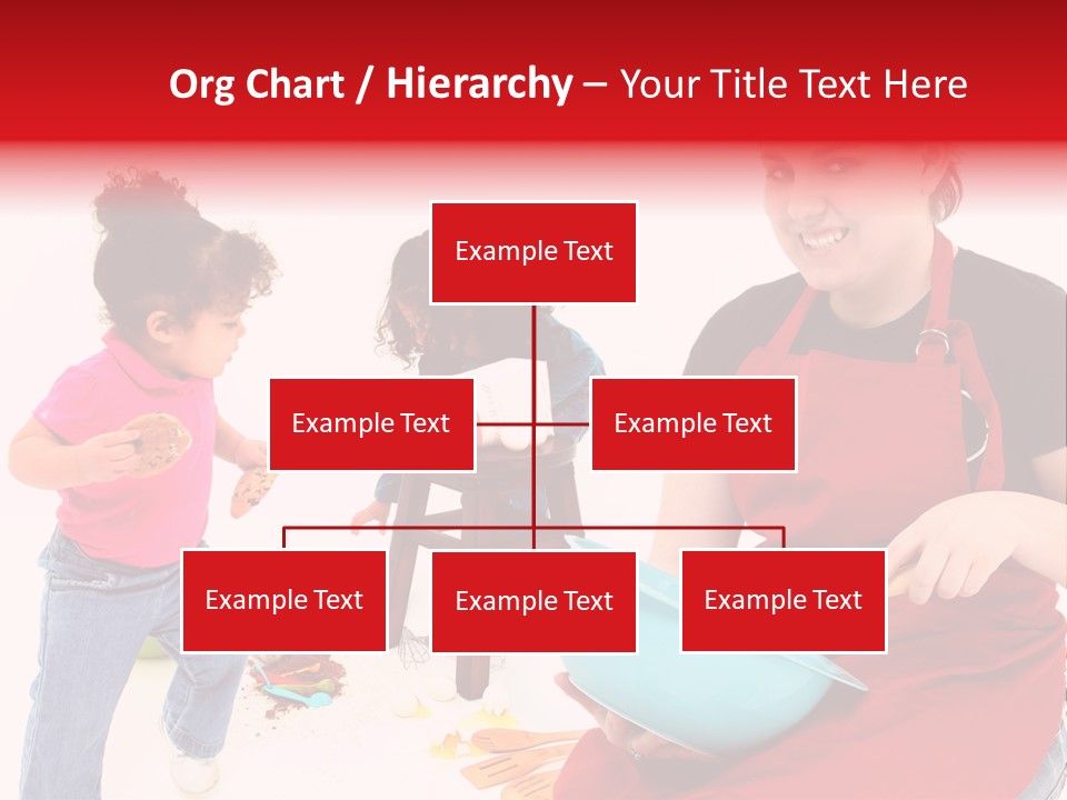 A Woman And A Child Are Cooking Together PowerPoint Template