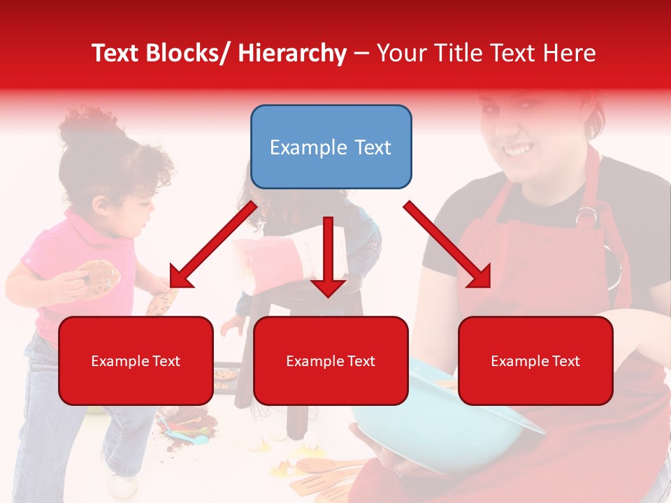 A Woman And A Child Are Cooking Together PowerPoint Template
