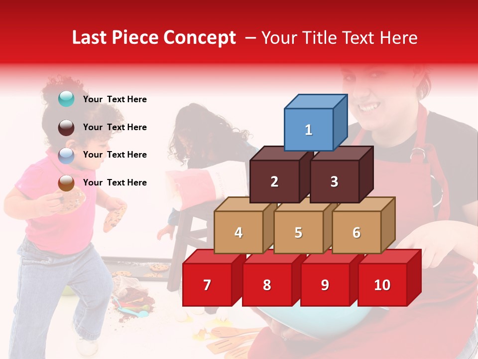 A Woman And A Child Are Cooking Together PowerPoint Template