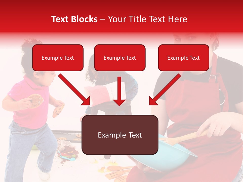A Woman And A Child Are Cooking Together PowerPoint Template