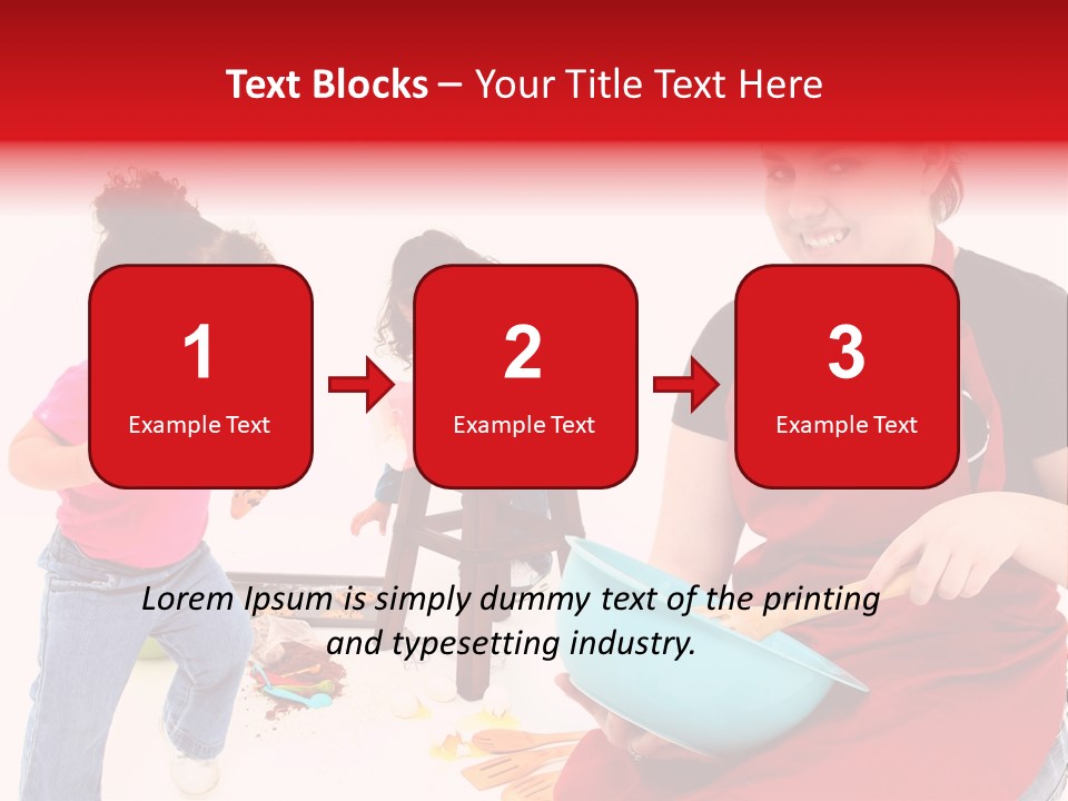 A Woman And A Child Are Cooking Together PowerPoint Template