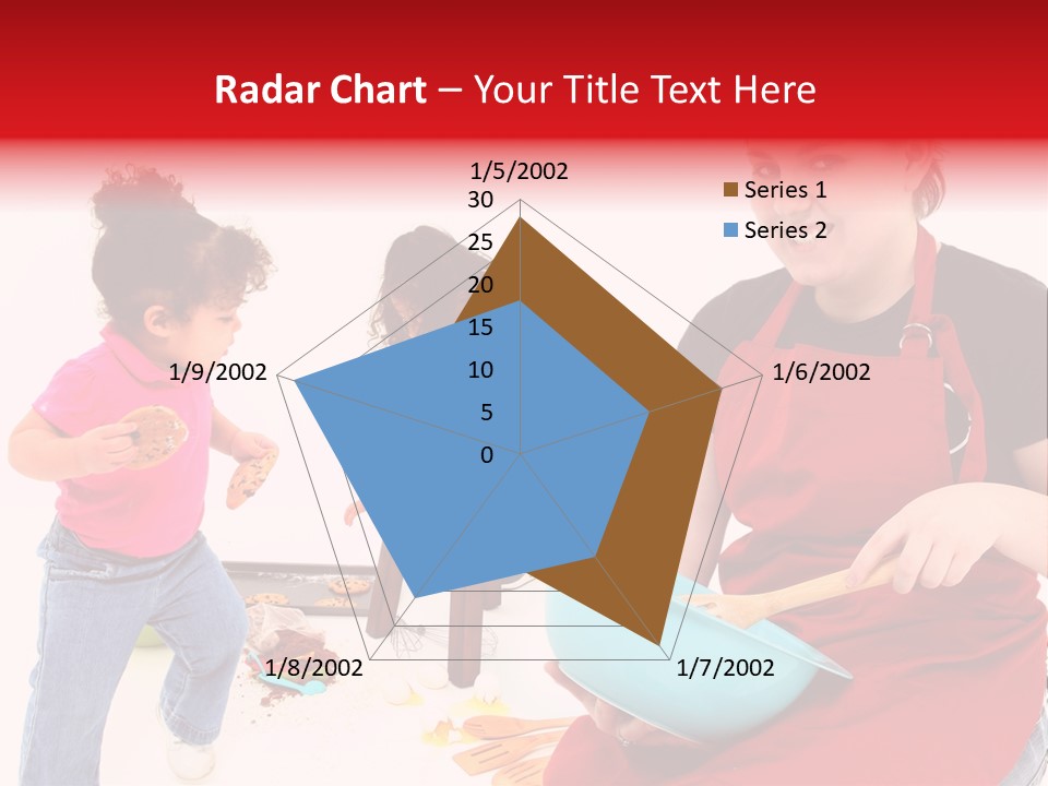 A Woman And A Child Are Cooking Together PowerPoint Template