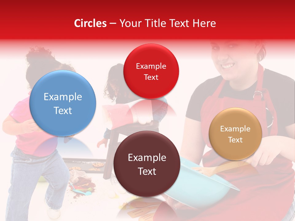 A Woman And A Child Are Cooking Together PowerPoint Template