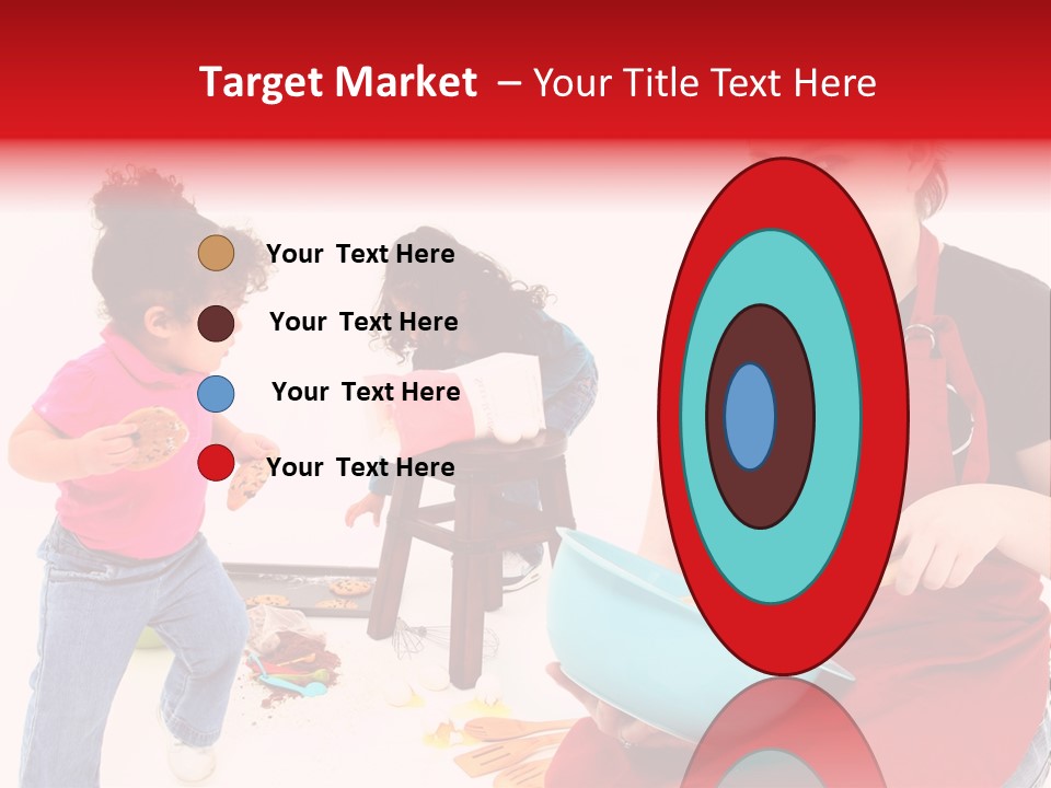 A Woman And A Child Are Cooking Together PowerPoint Template