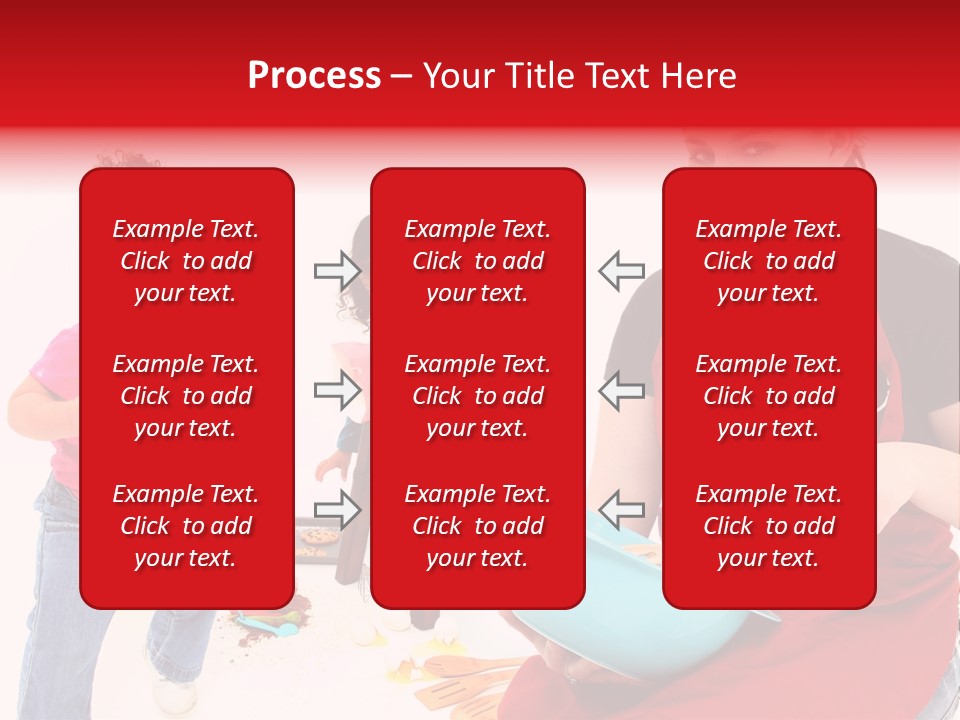 A Woman And A Child Are Cooking Together PowerPoint Template