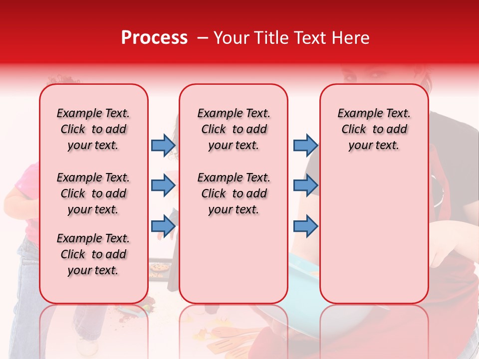 A Woman And A Child Are Cooking Together PowerPoint Template