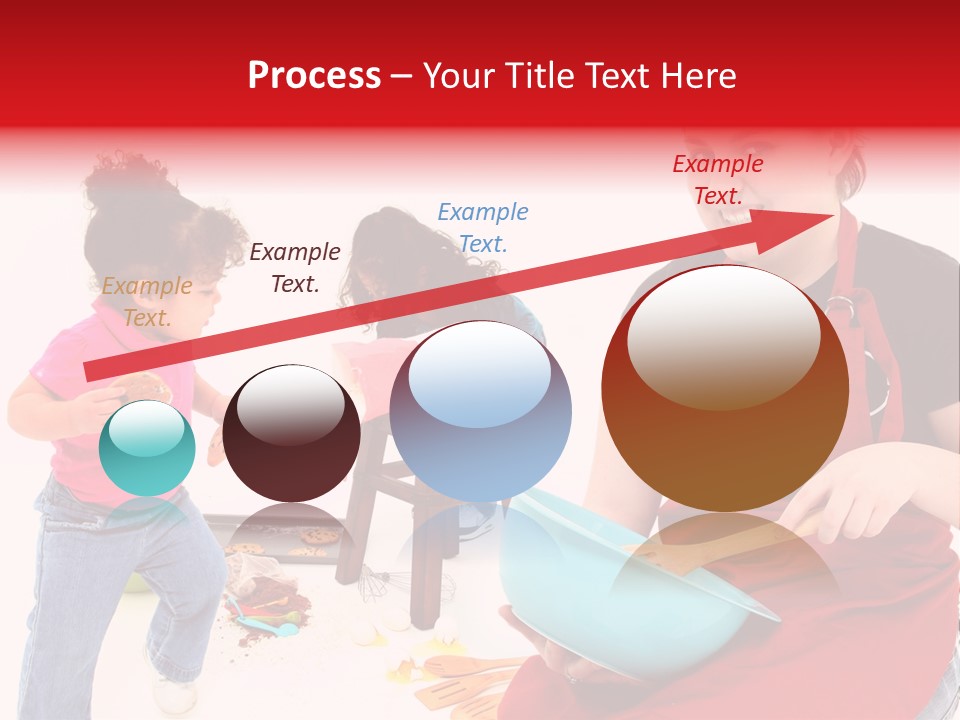 A Woman And A Child Are Cooking Together PowerPoint Template