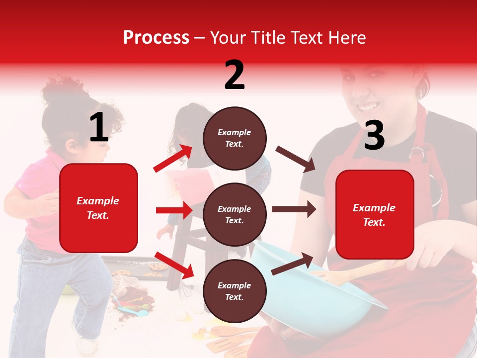A Woman And A Child Are Cooking Together PowerPoint Template