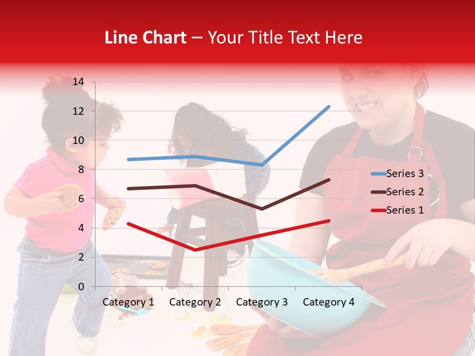 A Woman And A Child Are Cooking Together PowerPoint Template