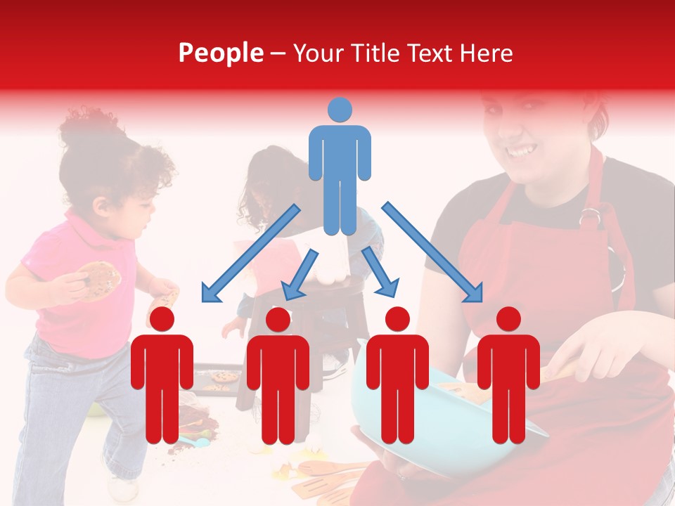 A Woman And A Child Are Cooking Together PowerPoint Template