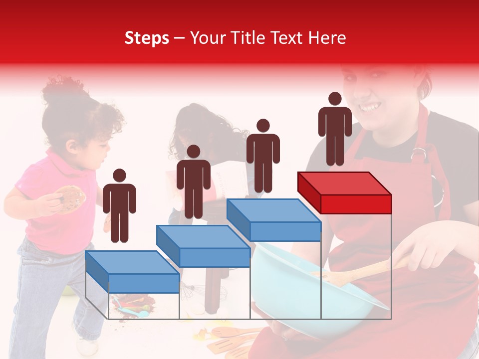 A Woman And A Child Are Cooking Together PowerPoint Template