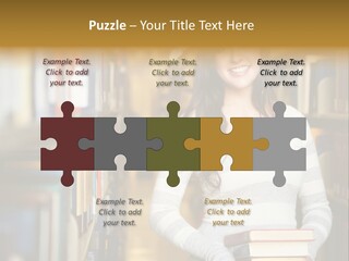 Education One Library PowerPoint Template