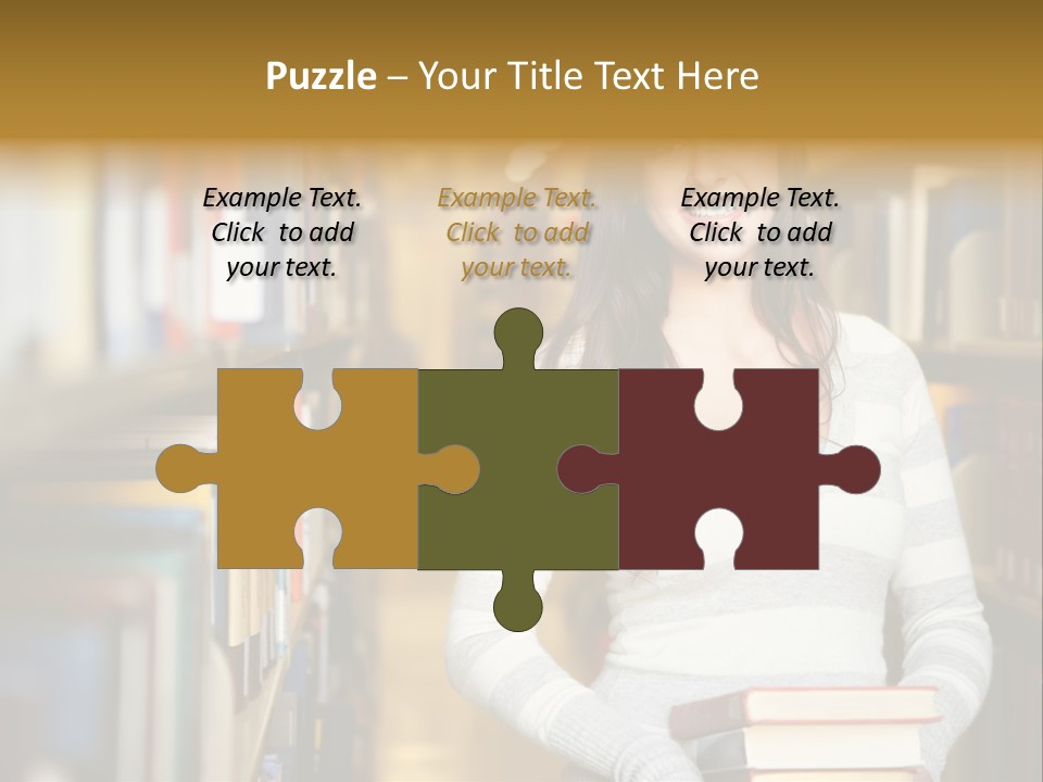 Education One Library PowerPoint Template