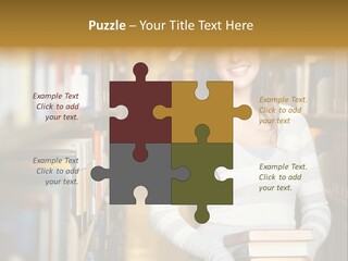 Education One Library PowerPoint Template