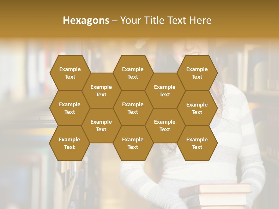 Education One Library PowerPoint Template