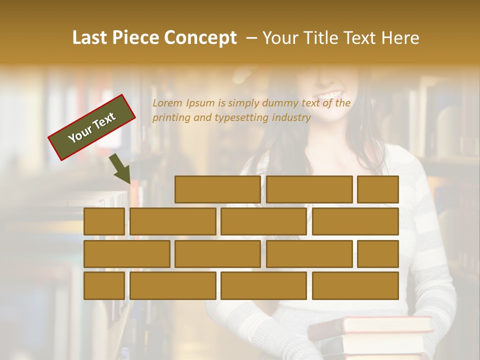 Education One Library PowerPoint Template