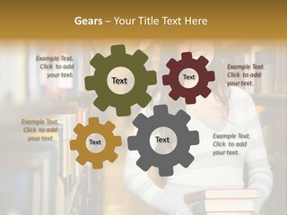 Education One Library PowerPoint Template
