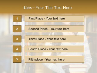 Education One Library PowerPoint Template