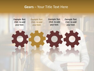 Education One Library PowerPoint Template