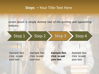 Education One Library PowerPoint Template