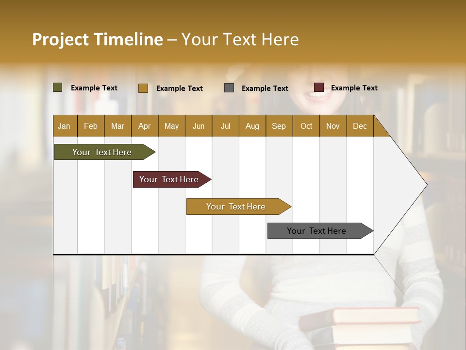 Education One Library PowerPoint Template