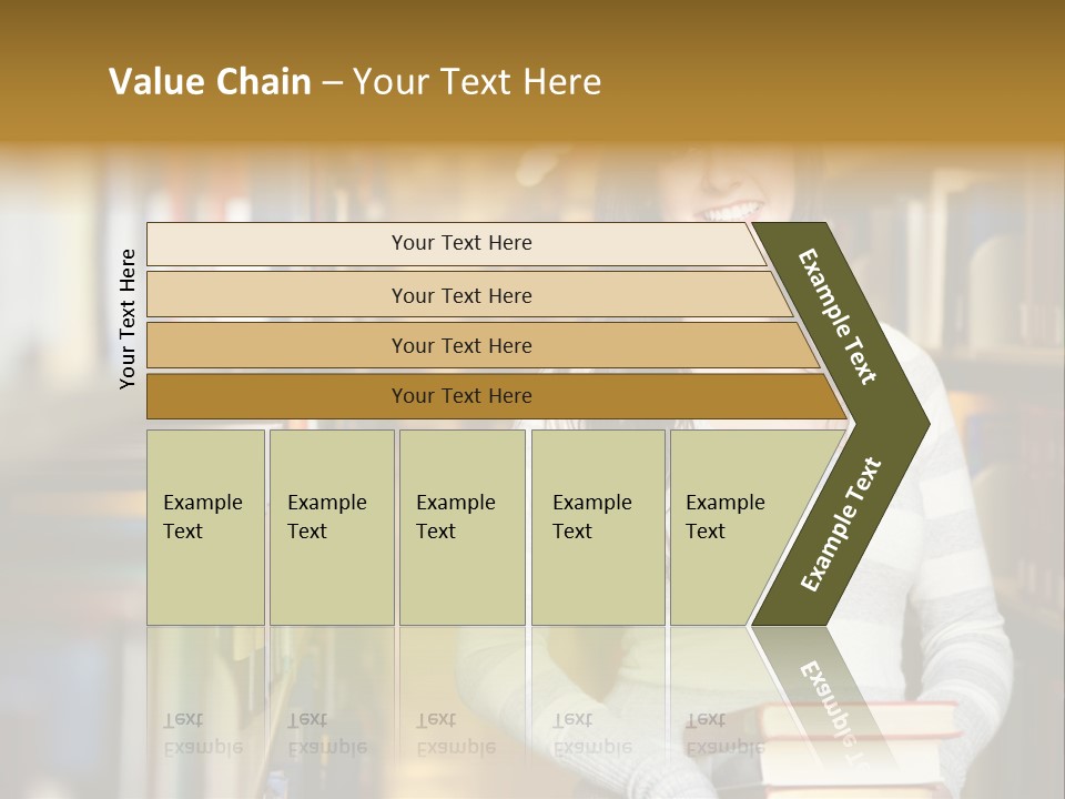 Education One Library PowerPoint Template