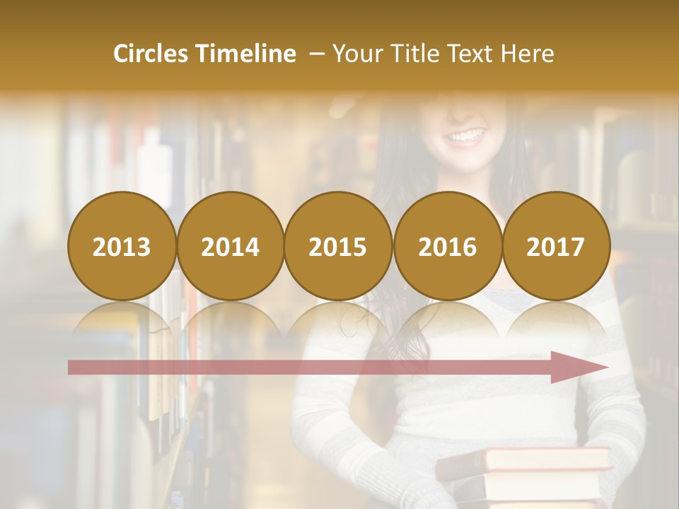 Education One Library PowerPoint Template