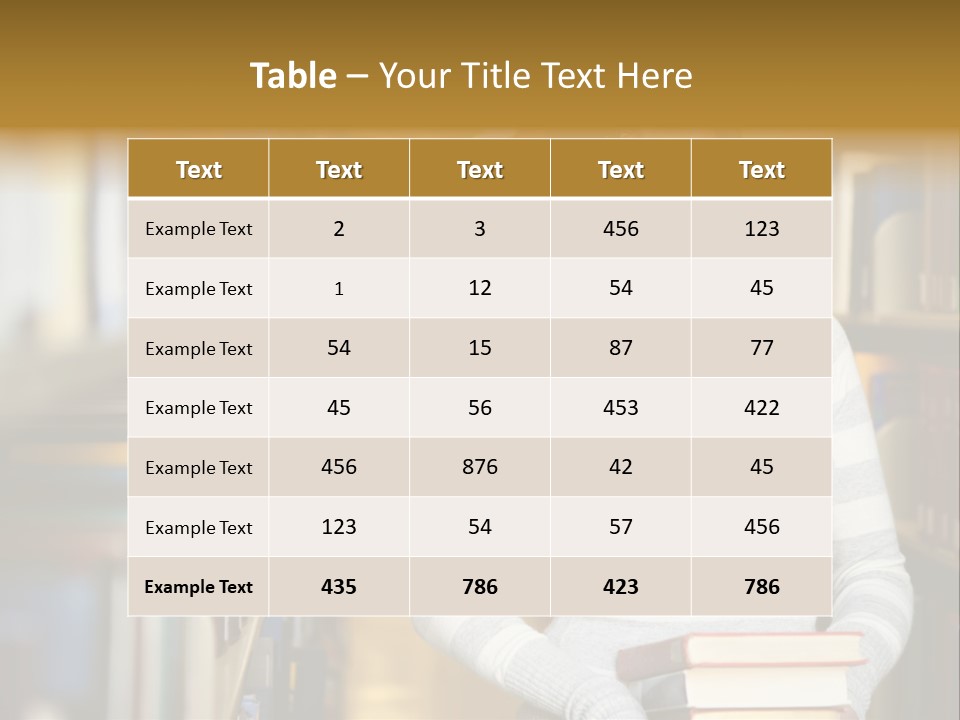 Education One Library PowerPoint Template