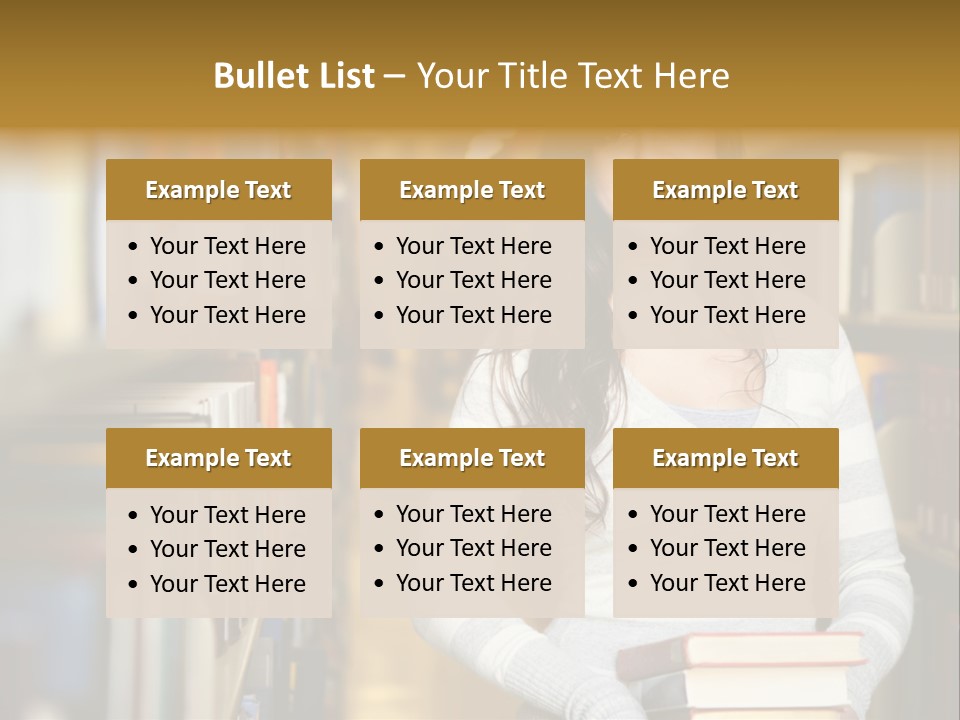 Education One Library PowerPoint Template
