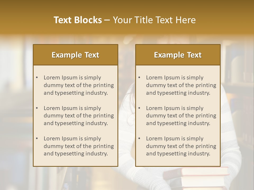 Education One Library PowerPoint Template