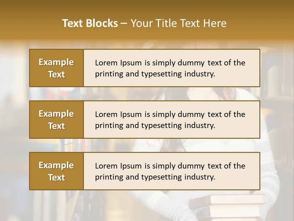 Education One Library PowerPoint Template