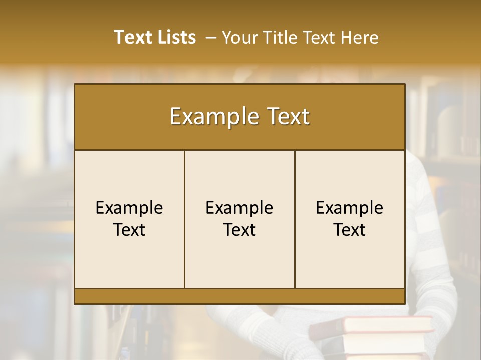 Education One Library PowerPoint Template